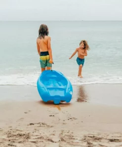 Pelican Sport Kayaks, SUP, Boats And Sleds Combo - 2 Solo Kids Kayaks With Paddles - Yellow/Blue