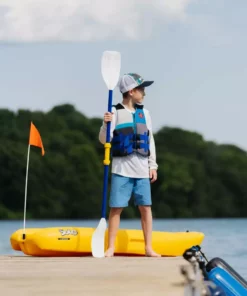 Pelican Sport Combo - 2 Solo Kids Kayaks With Paddles - Yellow